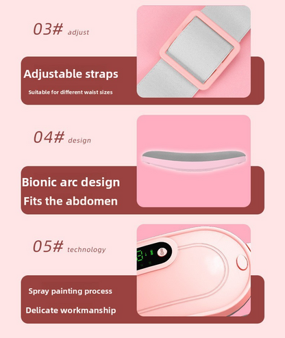 Smart Period Pain Relief Belt - Heat & Massage Therapy Pad